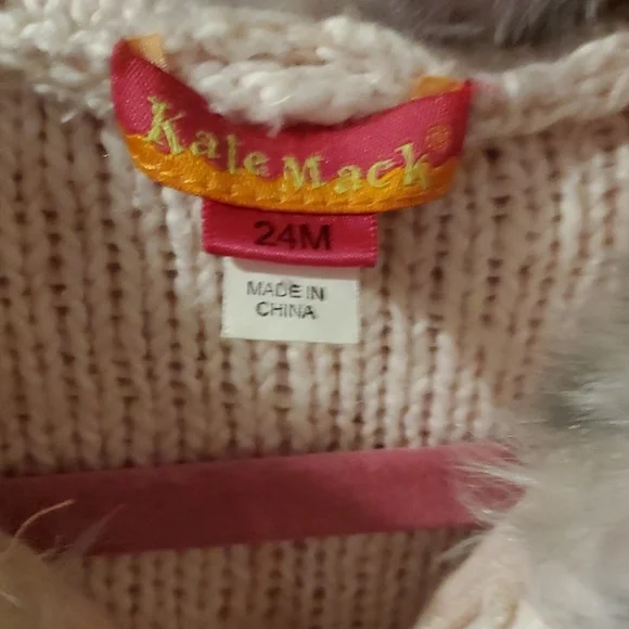 Kate Mack baby girl knit sweater sz 24m - Picture 3 of 3